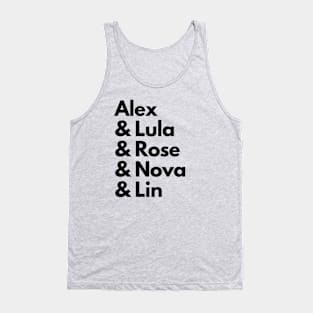 Brooklyn Brujas Character Names Tank Top